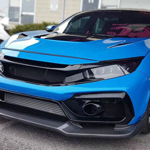 Honda onwards Civic Type R FK8 VRSAR2 Style Front Lip 2Pcs