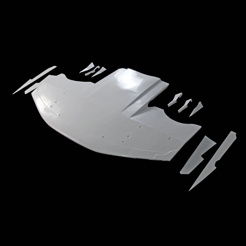 SUBARU Impreza 9 Gen GDB F VTXC style wide front splitter with diffuser, 6 bottom fins & 4 side canard