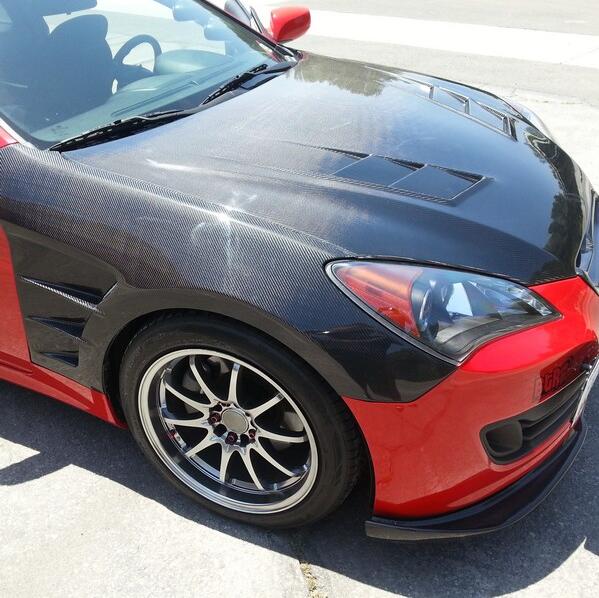 HYUNDAI Genesis Rohens Coupe 09-16 H2-Style Vented Front Fender