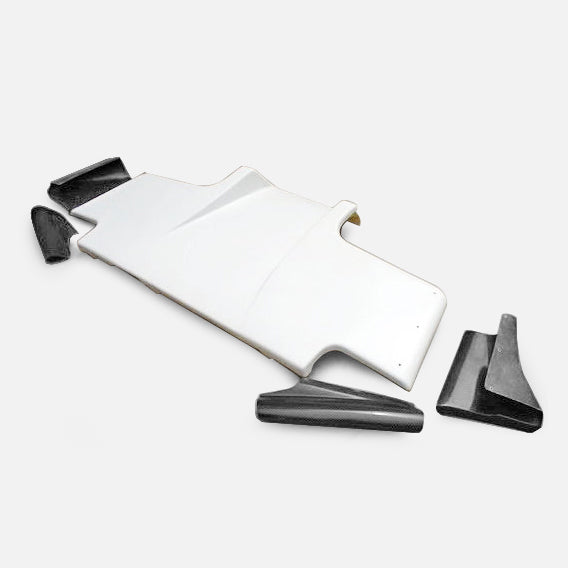 Nissan Skyline R32 GTR GTS TS Style Rear Diffuser w/ Metal Fitting Accessories (3pcs)
