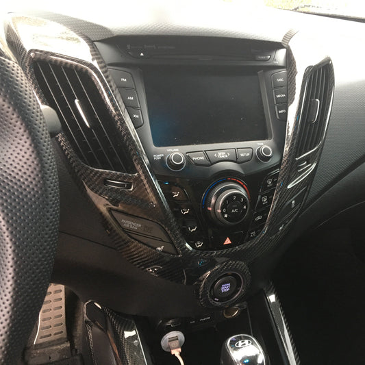 Hyundai Veloster 2011-2017 Radio Console Cover (Stick on Type)