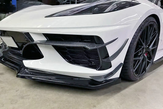 2020+ Chevrolet Corvette C8 P Type front bumper canard