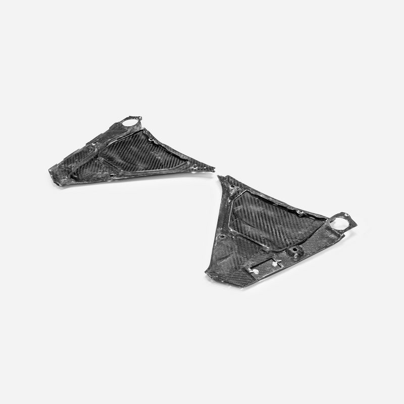 Nissan 09-20 R35 GTR OEM Engine compartment brake and battery cover Set 2Pcs