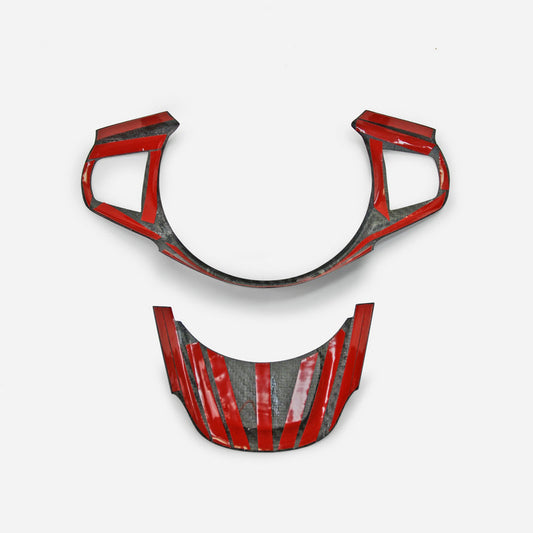 Toyota A90 Supra steering wheel switch panel trim 2Pcs (Stick on type)