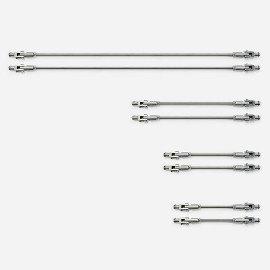 Universal alumimum support bar strut rods (Adjustable 19-20cm)