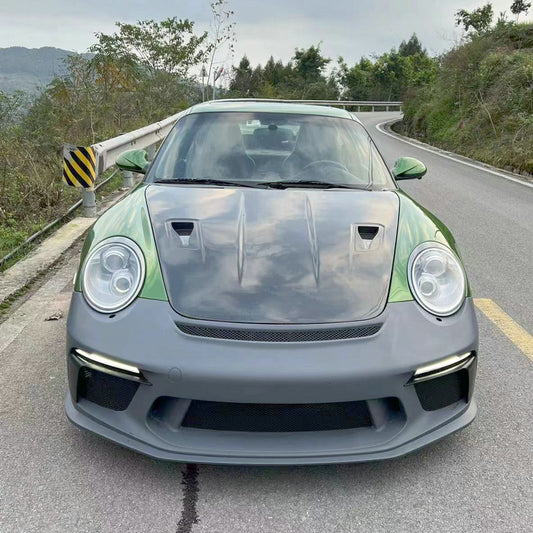 PORSCHE 911 997.2 GT2RS Type front bumper (With DRL & indicator)