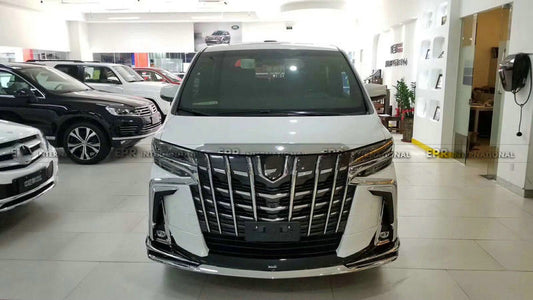Toyota 19 up 30 Alphard SC Front Bumper w/Front Grill & LED+MDS style body kit