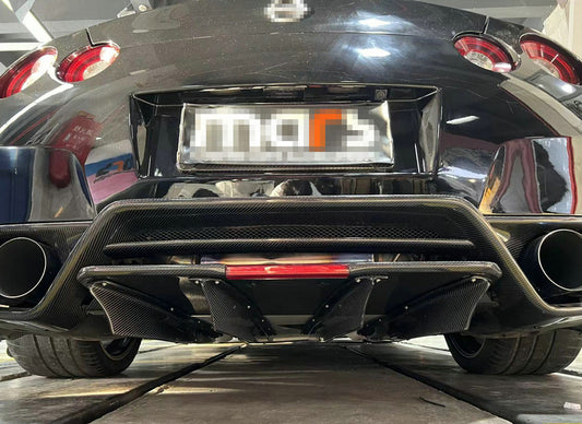 Nissan 2008-16 R35 TS style rear under bumper Ver.2 (2 pcs kit)