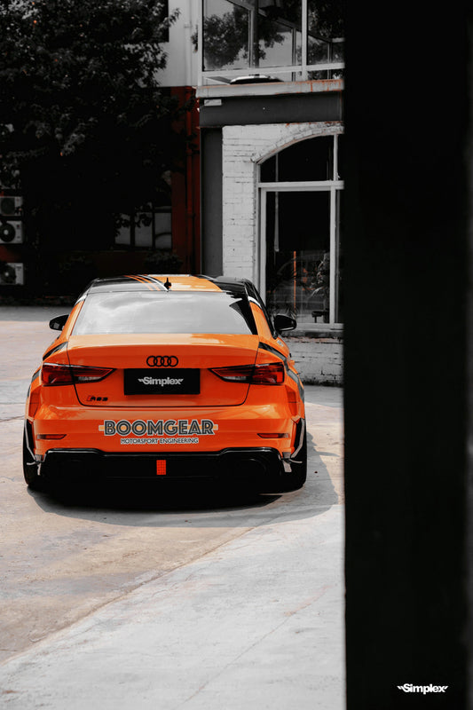 Audi RS3 S3 8V Stanceworkz Spec-LM Rear diffuser with fog light