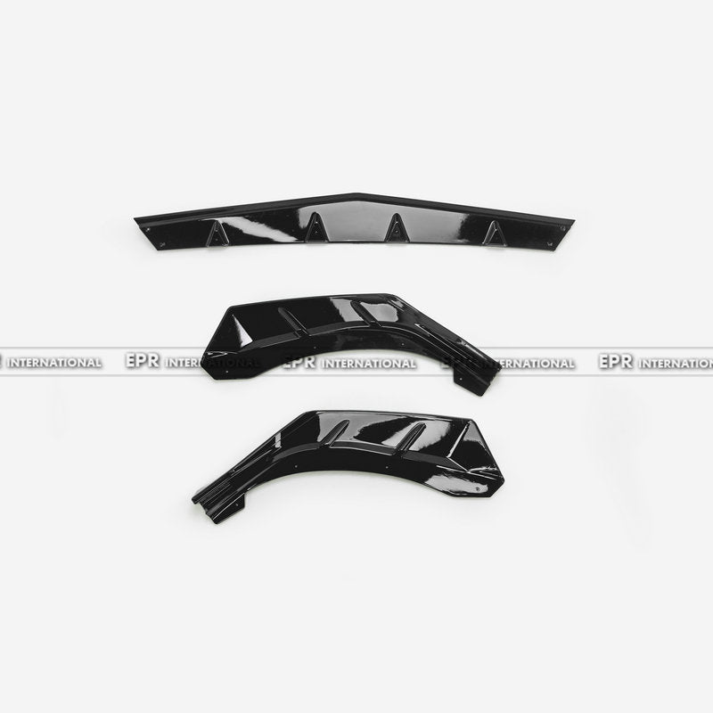 Hyundai 23+ Elantra/Avante C Type front lip 3Pcs (Facelift) (Gloss black)