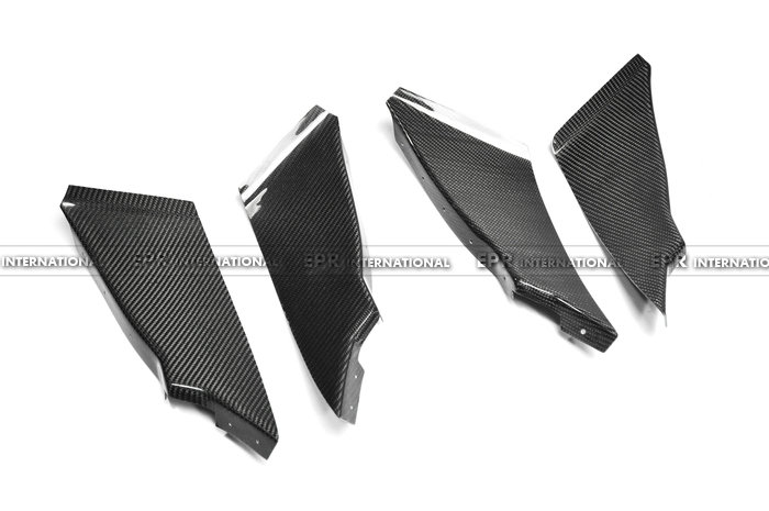 Nissan 350Z Z33 Front Bumper Canard (4 pcs)