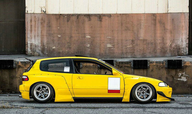 Picture of EG Civic Hatchback RB Style Widebody Body Kit
