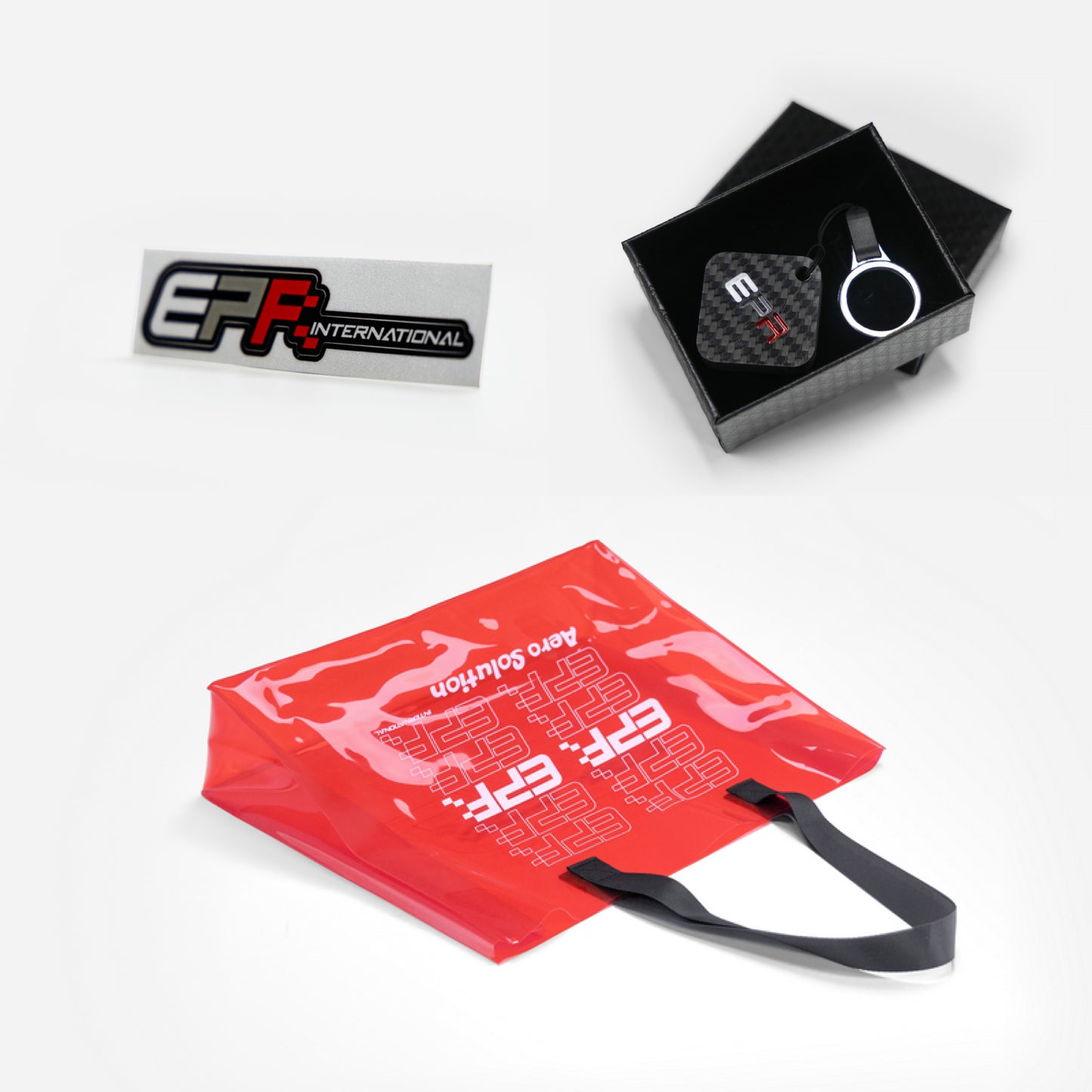 300-Like Gift: 12cm sticker, keychain, and tote bag.