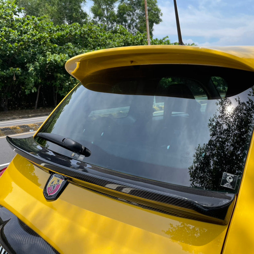 Fiat 595 Abarth GV type mid trunk spoiler