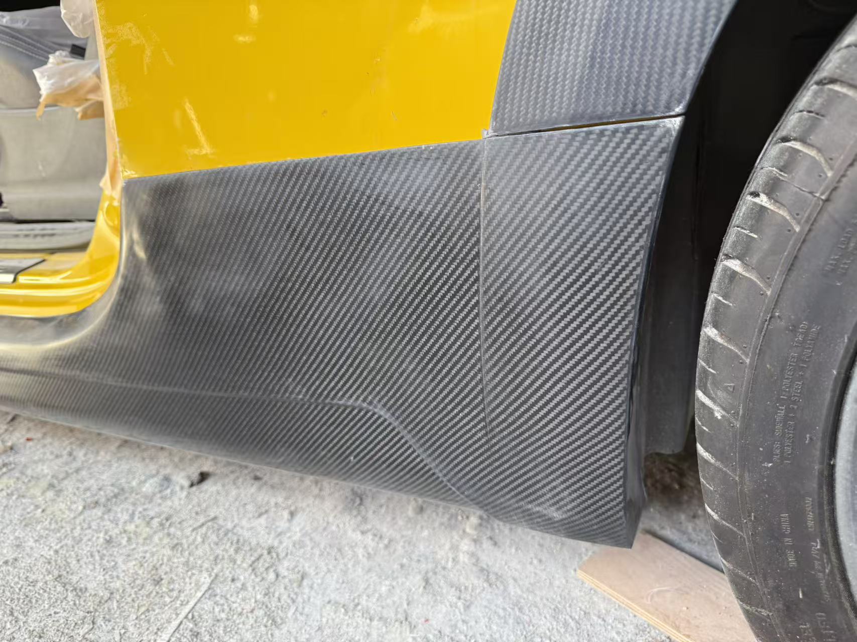 Fiat 500 S3 EPA Type wide body side skirt