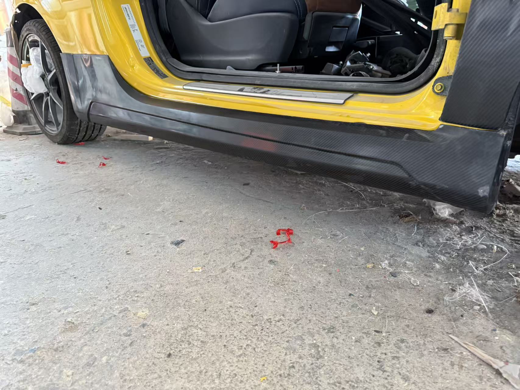 Fiat 500 S3 EPA Type wide body side skirt