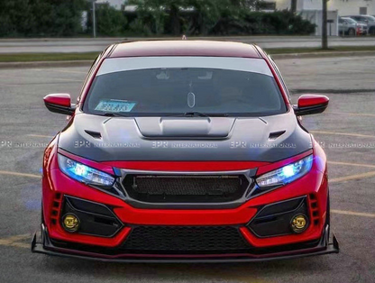 Honda 17 onwards Civic Type R FK8 VRSAR1 Style Front Hood (5 Door Hatch)(Crate size： 171x116x20)