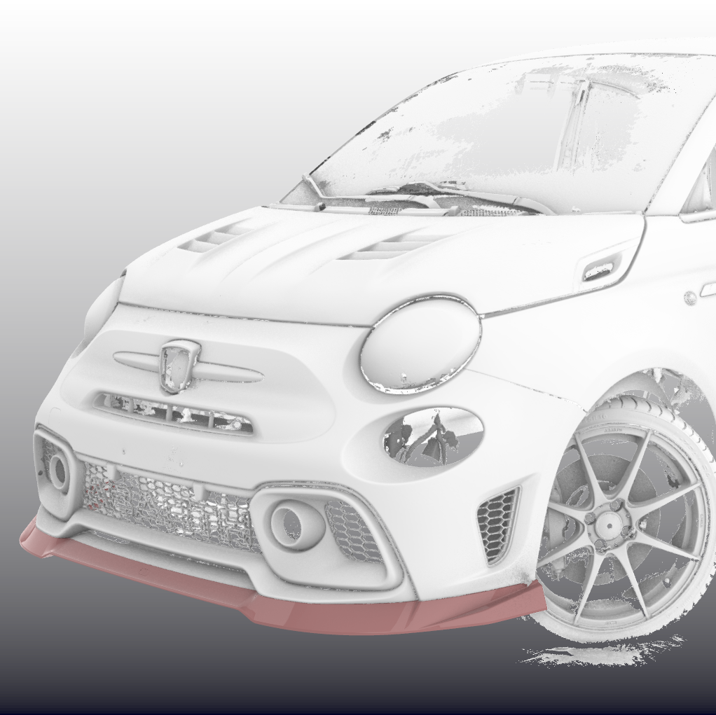 Fiat 500 595 695 Abarth Series 4 on~ EPA Type front lip (EU 16-23 S4 model)