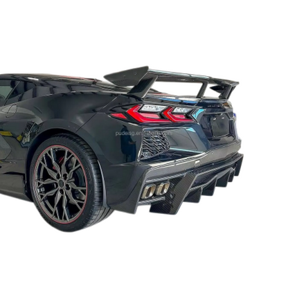 2020+ Chevrolet Corvette C8 AP Type rear diffuser  (Compatible with C8 Rear Bumper)