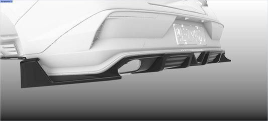 23+ Hyundai Elantra/Avante (CN7) facelift Aileron rear diffuser add on (only fit A-ELTRA23-RL-EPA1)