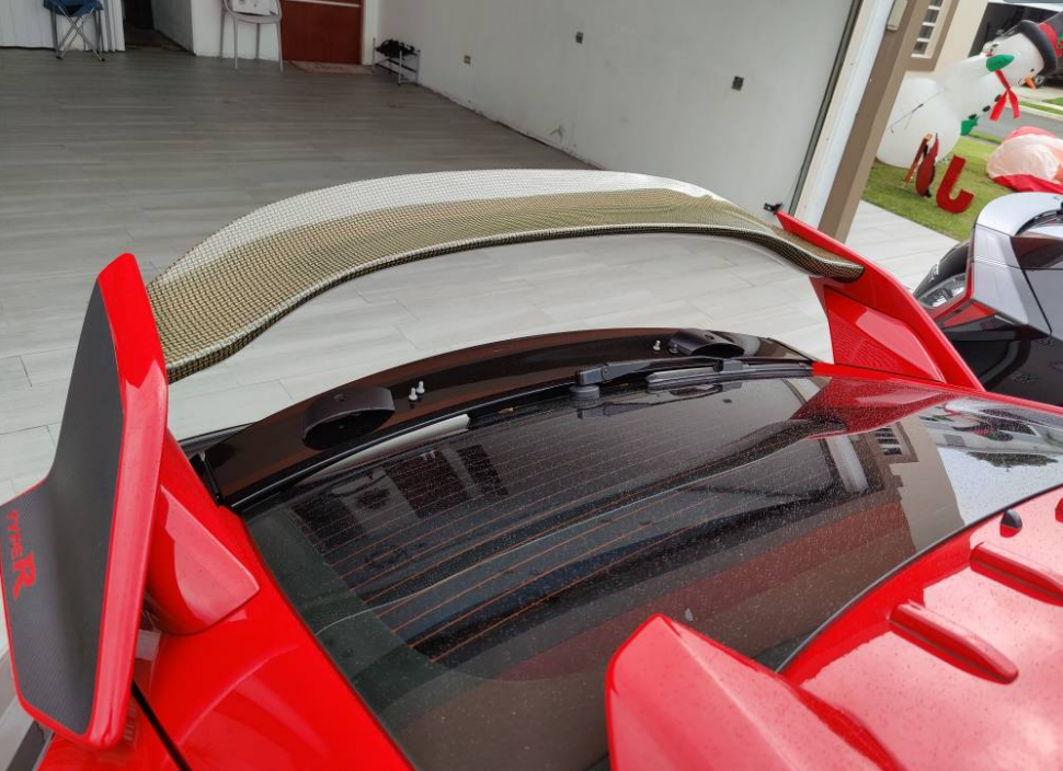 Honda 17 onwards Civic Type R FK8 VRSAR1 Style Rear wing flap (5 Door Hatch)