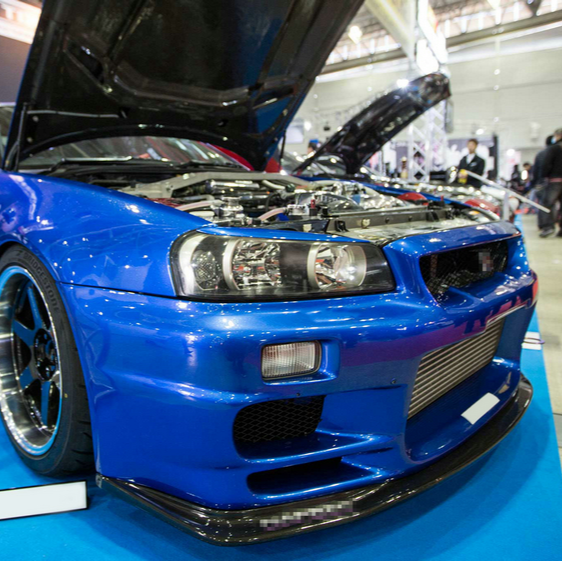 Nissan 98-02 R34 GTR TS STYLE FRONT DIFFUSER