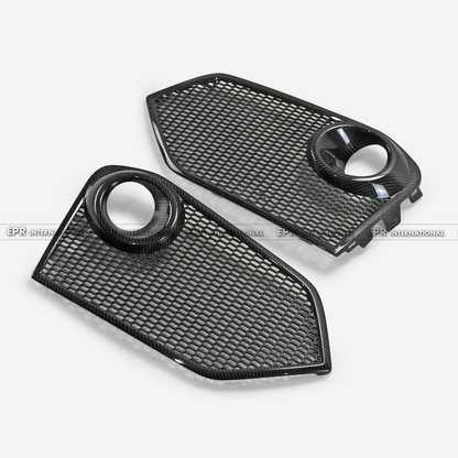 Honda Civic FK8 Type R Front fog light cover replacement (For FK8 only) With Aluminium Grilles