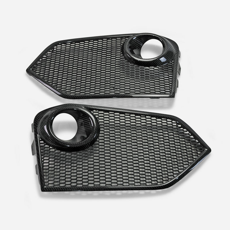 Honda Civic FK8 Type R Front fog light cover replacement (For FK8 only) With Aluminium Grilles