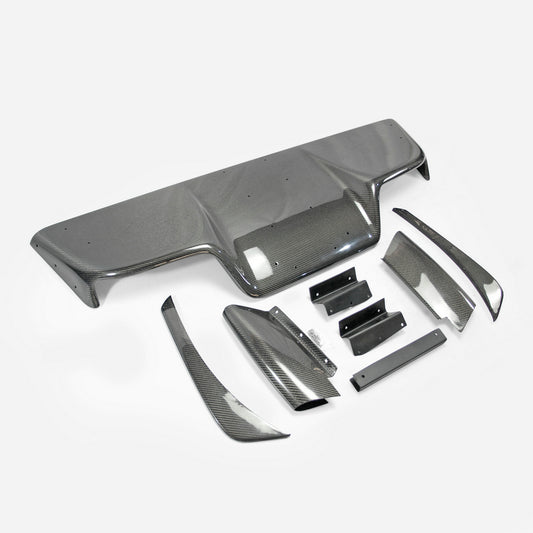 Nissan 03-08 Z33 350z Infiniti G35 Coupe 2D JDM TS Style Rear Diffuser Type 2 8Pcs (with fitting)