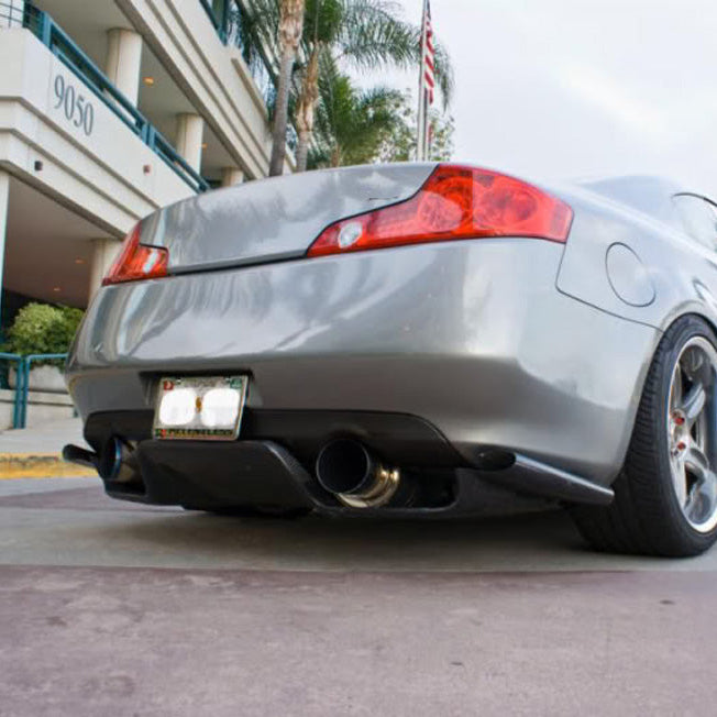 Nissan 350z Z33 03-08 & Infiniti G35 Coupe 2D JDM TS Style Rear Diffuser 6Pcs