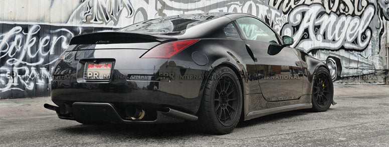 Nissan 350z Z33 03-08 & Infiniti G35 Coupe 2D JDM TS Style Rear Diffuser 6Pcs