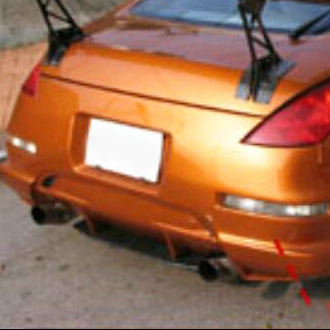Nissan 03-08 Z33 350z TW Type rear bumper diffuser