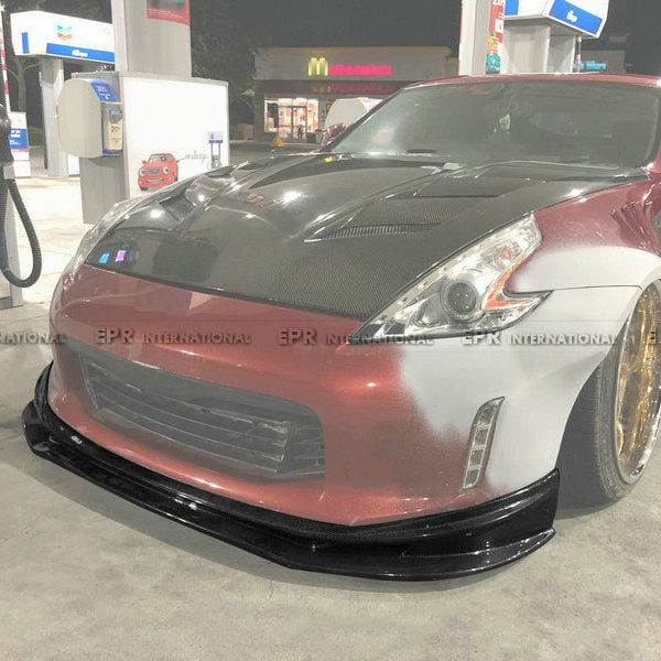 Nissan 12 onwards 370Z Z34 Kouki Late Model VRS Style Style front lip (facelift)