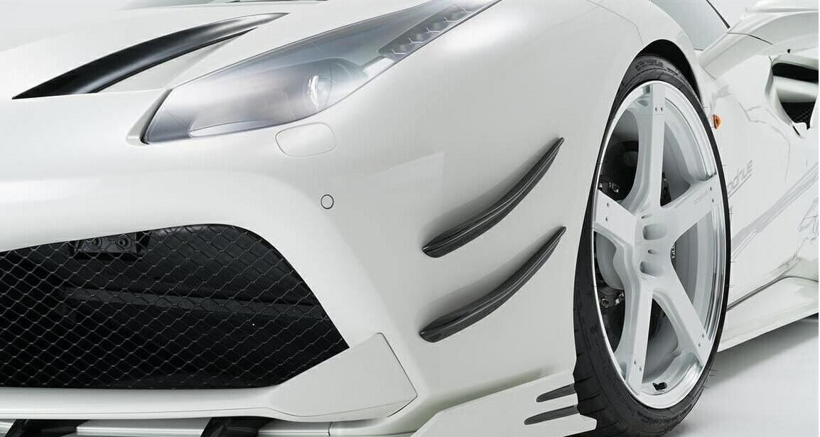 Ferrari 488 GTB ROW Style Front Bumper Canard