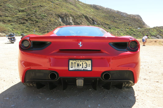Ferrari 488 GTB N Type Rear Fog Cover (Without rear view camera) Replacement