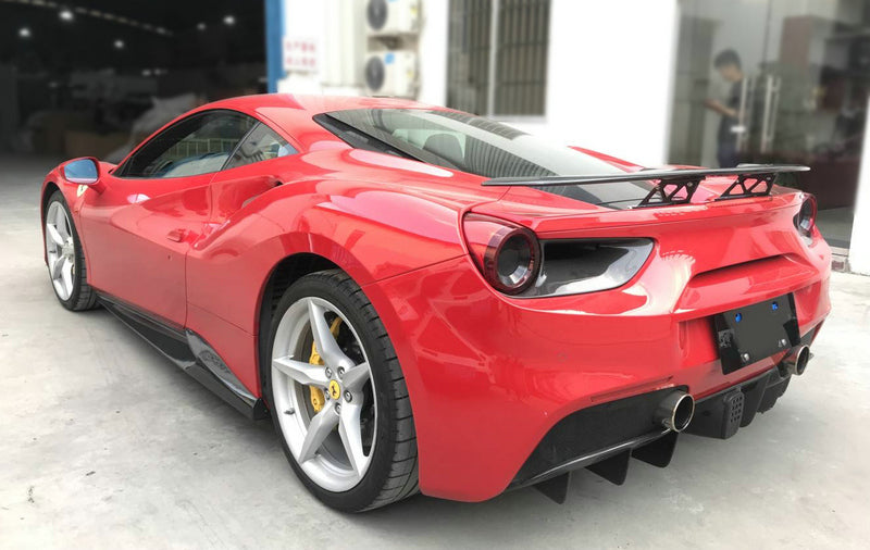 Ferrari 488 GTB N Type Side Skirt extension (Can fit Spyder)
