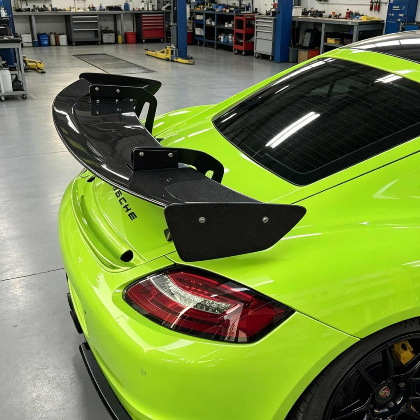 PORSCHE Boxster Cayman 718 987 981 GT4 Type Swan Neck GT spoiler