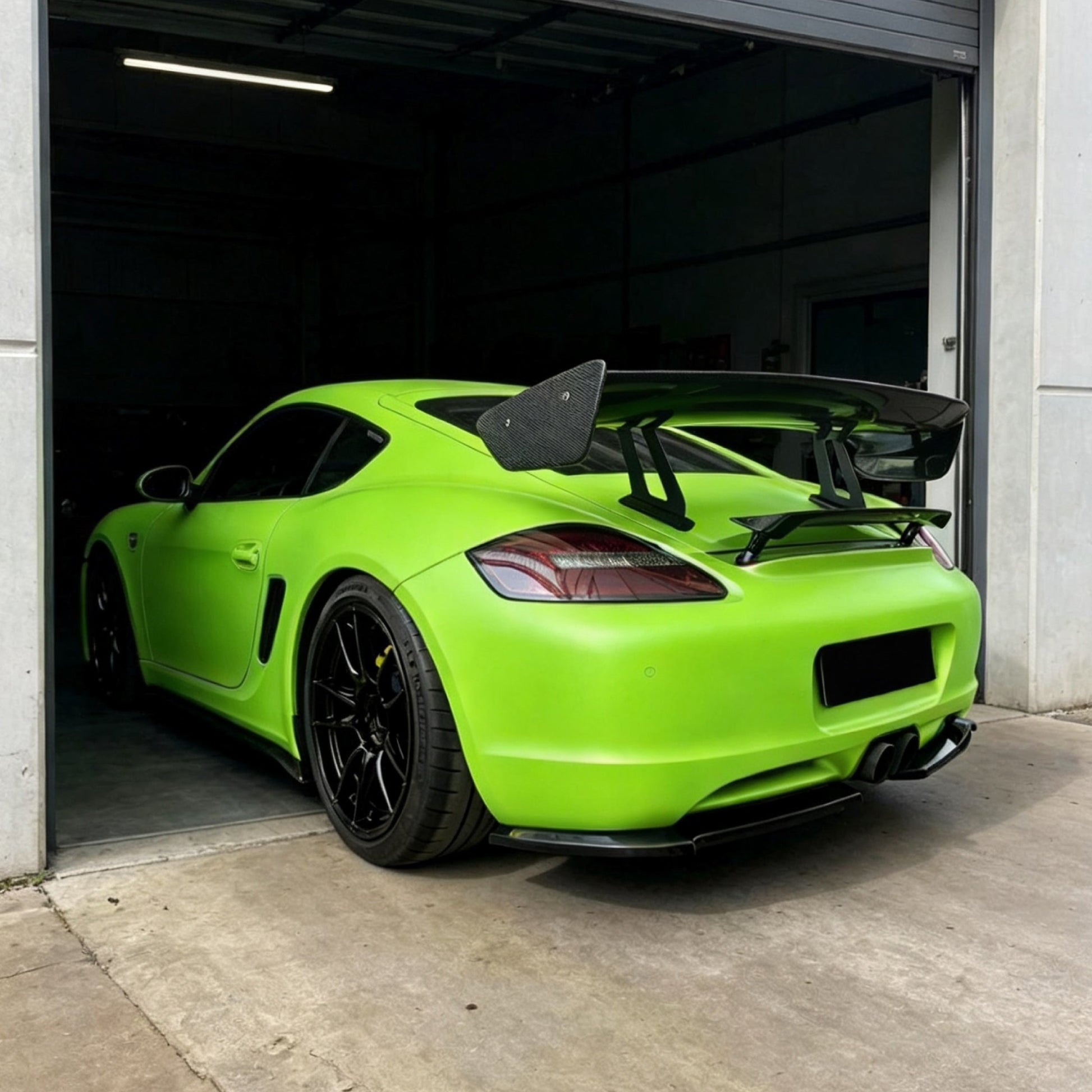 PORSCHE Boxster Cayman 718 987 981 GT4 Type Swan Neck GT spoiler