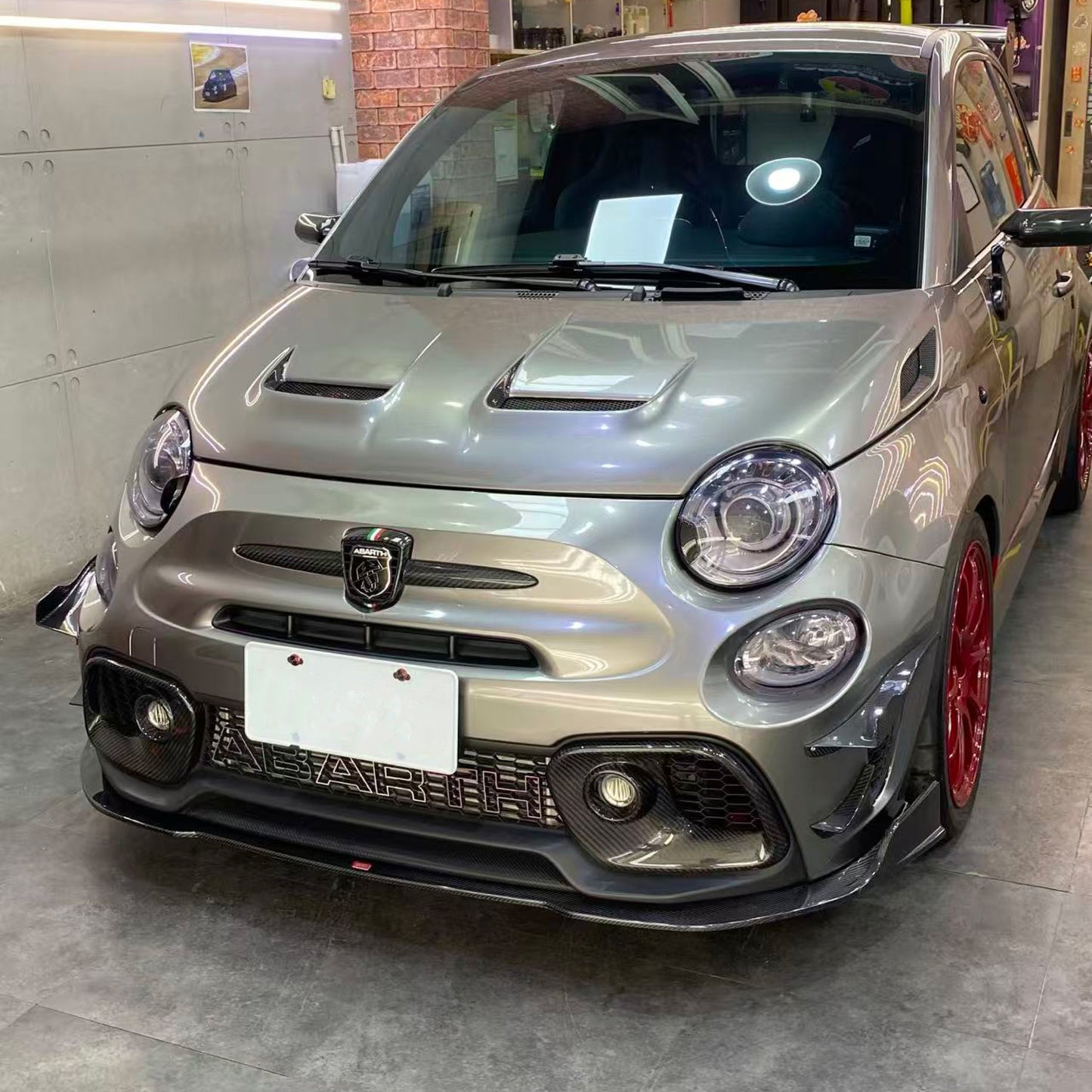 Fiat 500 Abarth Series 3 EPA Type front bumper canard  EPR international