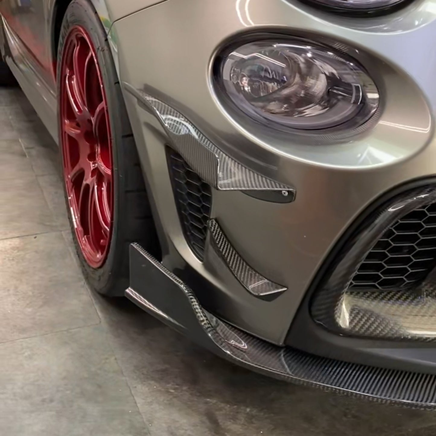 Fiat 500 Abarth Series 3 EPA Type front bumper canard  EPR international