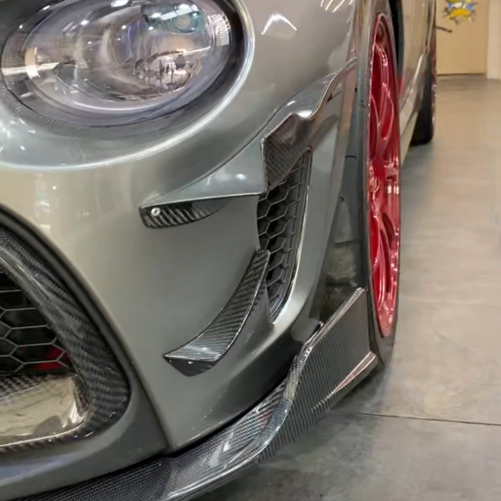 Fiat 500 Abarth Series 3 EPA Type front bumper canard  EPR international