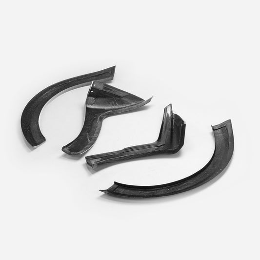 Fiat 500 S3 EPA Type wide body front wheel flares 4pcs