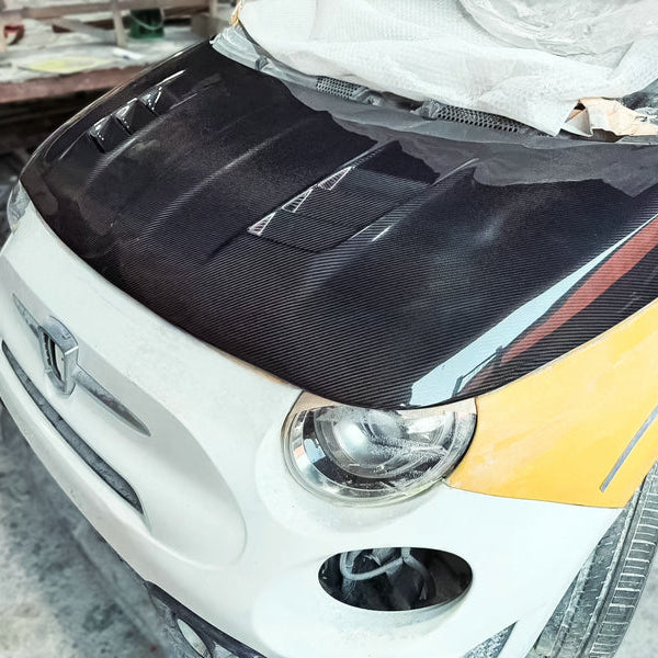Fiat 07+ Fiat 595 500 Abarth EPA Angry Type vented hood (500 EU 08-15 pre-facelift S3)