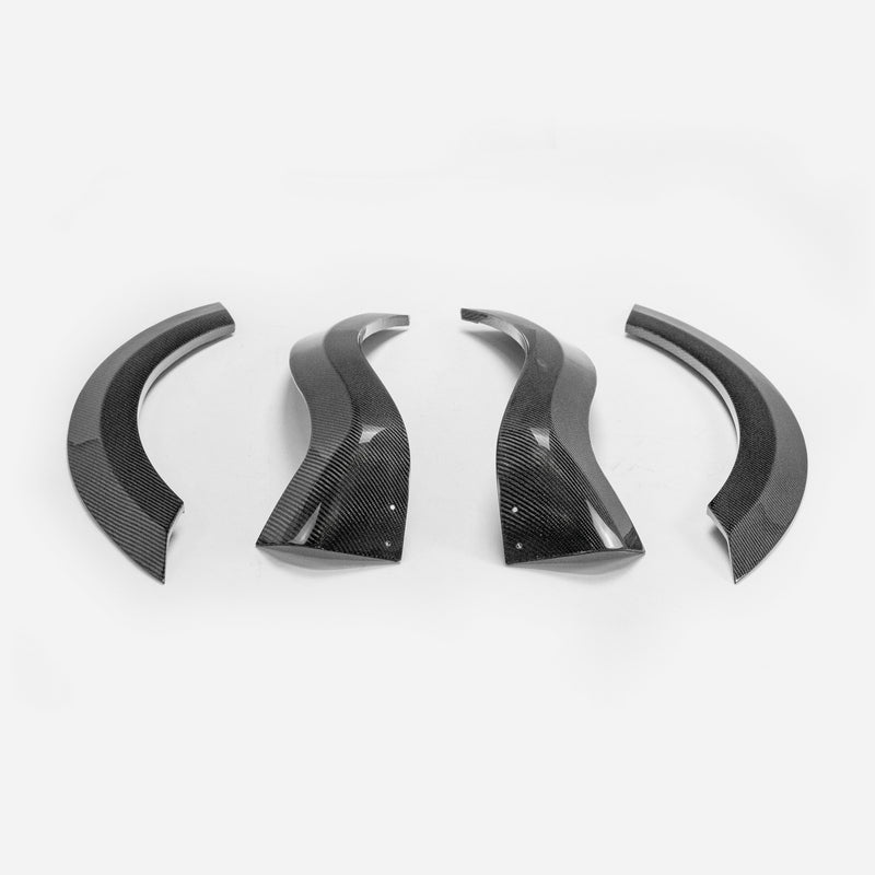 Fiat 500 S3 EPA Type wide body rear wheel flares 4pcs