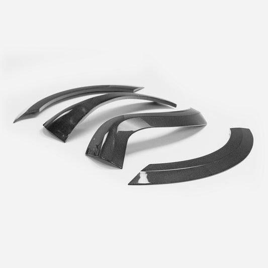 Fiat 500 S3 EPA Type wide body rear wheel flares 4pcs