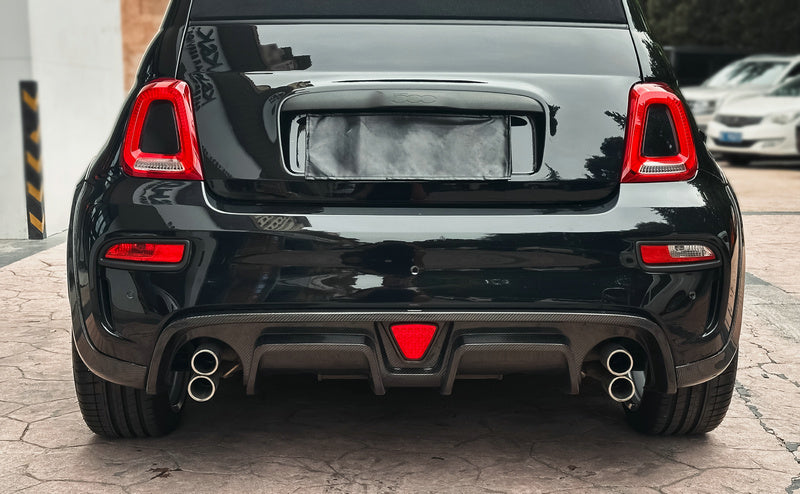 Fiat 595 Abarth Series 4 on~ EPA Type rear diffuser (With rear fog light)