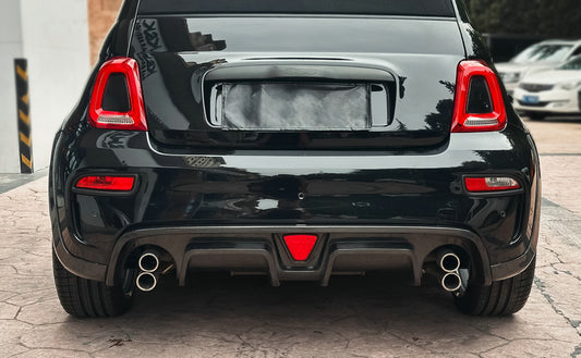 Fiat 595 Abarth Series 4 on~ EPA Type rear diffuser (With rear fog light)
