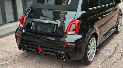 Fiat 595 Abarth Series 4 on~ EPA Type rear diffuser (With rear fog light)