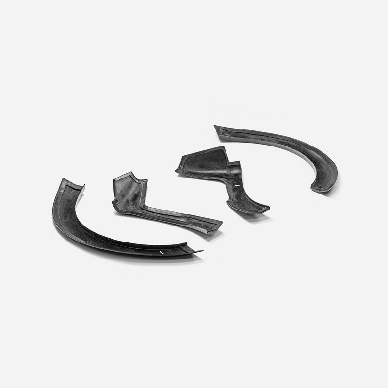 Fiat 595 695 Abarth S4 EPA Type wide body front wheel flares 4pcs