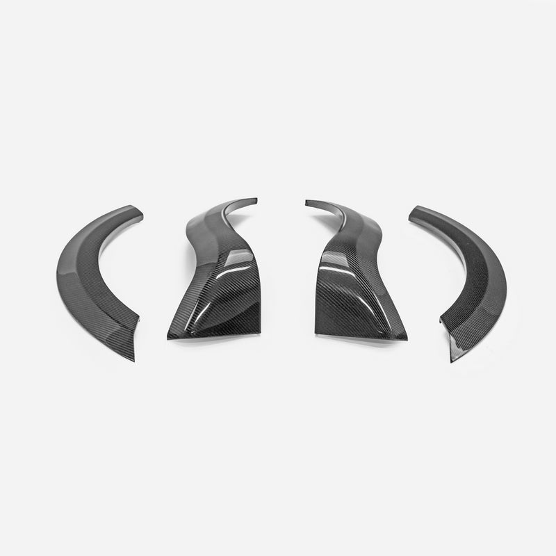 Fiat 595 695 Abarth S4 EPA Type wide body rear wheel flares 4pcs